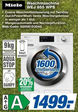 expert Techno Land Miele Waschmaschine WEJ 885 WPS Angebot