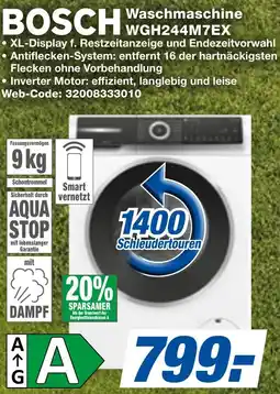 expert Techno Land BOSCH Waschmaschine WGH244M7EX Angebot