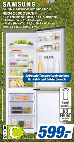 expert Techno Land SAMSUNG Kühl-Gefrier-Kombination RB34C600CSA/EF Angebot