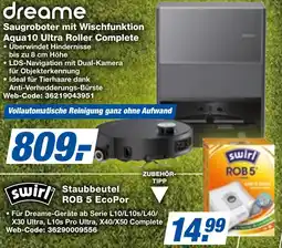 expert Techno Land dreame Saugroboter mit Wischfunktion Aqua10 Ultra Roller Complete Angebot