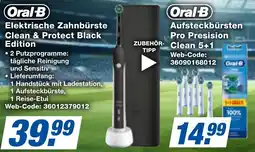 expert Techno Land Oral-B Elektrische Zahnbürste Clean & Protect Black Edition Angebot