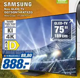 K+B Expert SAMSUNG Neo QLED TV GQ75QN74FATXZG Angebot