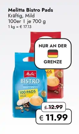 Travel Free Melitta bistro pads Angebot
