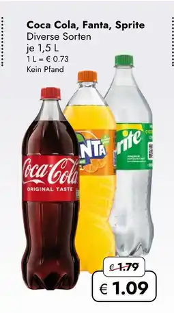 Travel Free Coca cola, fanta, sprite Angebot