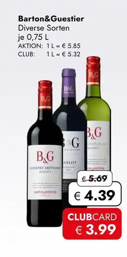 Travel Free Barton & guestier wein Angebot