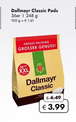 Travel Free Dallmayr classic pads Angebot