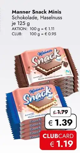 Travel Free Manner snack minis Angebot