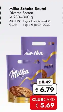 Travel Free Milka schoko beutel Angebot