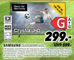 MEDIMAX Samsung crystal uhd gu43u8099fuxzg Angebot