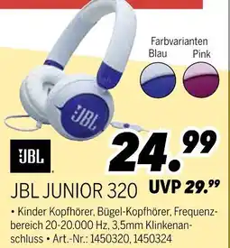 MEDIMAX Jbl junior 320 blau / pink Angebot