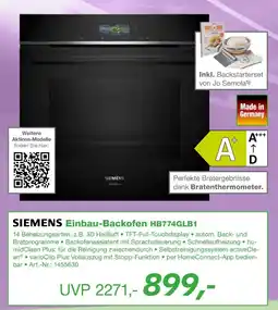 EP Siemens einbau-backofen hb774glb1 Angebot