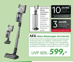 EP Aeg akku-stielsauger ap91hb21es Angebot