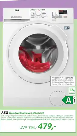EP Aeg waschvollautomat l6fb4347ep Angebot