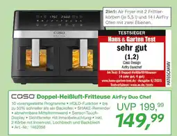 EP Caso doppel-heißluft-fritteuse airfry duo chef Angebot