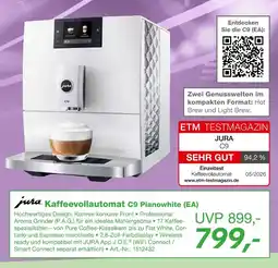 EP Jura kaffeevollautomat c9 pianowhite (ea) Angebot