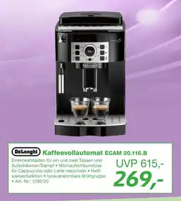 EP De'longhi kaffeevollautomat ecam 20.116.b Angebot