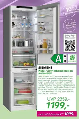 EP Siemens kühl-/gefrierkombination Angebot