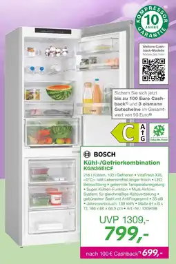 EP Bosch kühl-/gefrierkombination kgn36eicf Angebot
