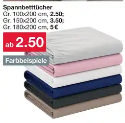 Woolworth Spannbetttücher Angebot