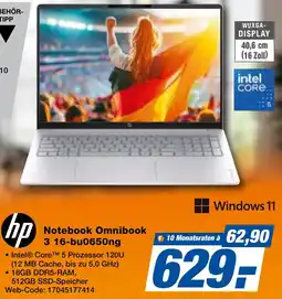 K+B Expert hp Notebook Omnibook 3 16-bu0650ng Angebot