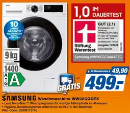 K+B Expert SAMSUNG Waschmaschine WW92CGCEX Angebot