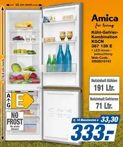 K+B Expert Amica Kühl-Gefrier Kombination KGCN 387 135 E Angebot
