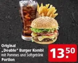 Multi Markt Original „Double" Burger Kombi Angebot