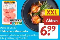Aldi Süd MEINE METZGEREI Hähnchen-Ministeaks Angebot