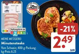 Aldi Süd MEINE METZGEREI Minutensteaks Angebot