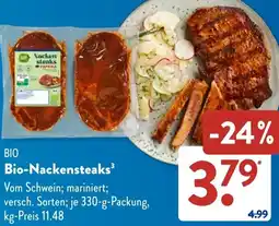 Aldi Süd Bio-Nackensteaks Angebot