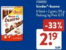 Aldi Süd FERRERO kinder bueno Angebot