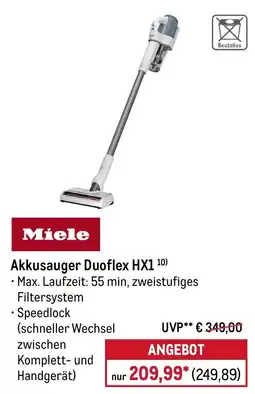 METRO Miele Akkusauger Duoflex HX1 Angebot