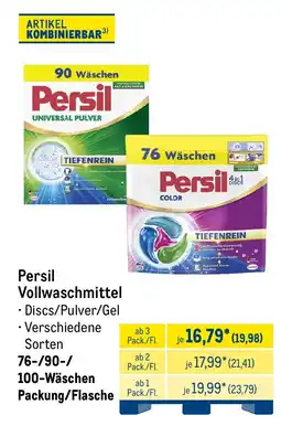 METRO Persil Vollwaschmittel Angebot