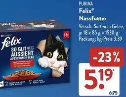 Aldi Süd PURINA Felix Nassfutter Angebot