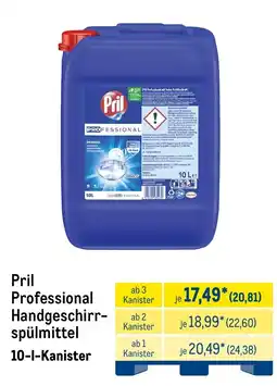 METRO Pril Professional Handgeschirrspülmittel Angebot
