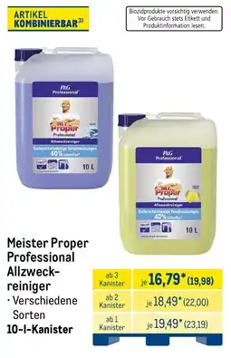 METRO Meister Proper Professional Allzweckreiniger Angebot