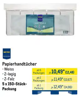 METRO METRO PROFESSIONAL Papierhandtücher Angebot