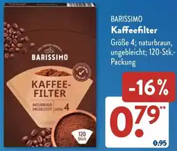 Aldi Süd BARISSIMO Kaffeefilter Angebot