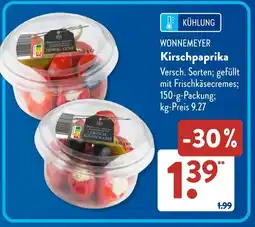 Aldi Süd WONNEMEYER Kirschpaprika Angebot