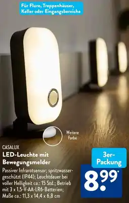 Aldi Süd CASALUX LED-Leuchte mit Bewegungsmelder Angebot