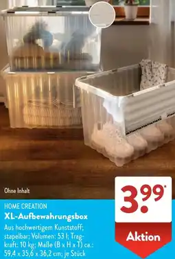 Aldi Süd HOME CREATION XL-Aufbewahrungsbox Angebot