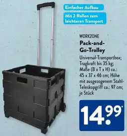 Aldi Süd WORKZONE Pack and Go-Trolley Angebot