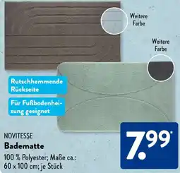 Aldi Süd NOVITESSE Badematte Angebot