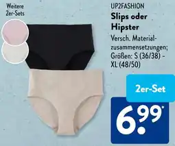 Aldi Süd UP2FASHION Slips oder Hipster Angebot