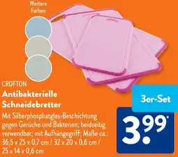 Aldi Süd CROFTON Antibakterielle Schneidebretter Angebot