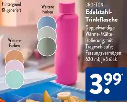 Aldi Süd CROFTON Edelstahl Trinkflasche Angebot