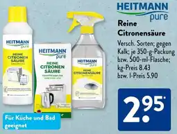 Aldi Süd HEITMANN pure Reine Citronensäure Angebot