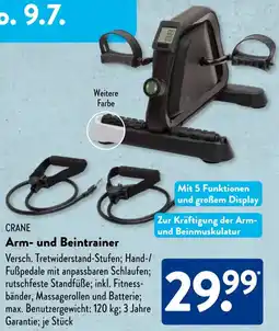 Aldi Süd CRANE Arm- und Beintrainer Angebot