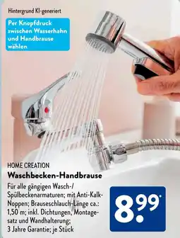Aldi Süd HOME CREATION Waschbecken-Handbrause Angebot