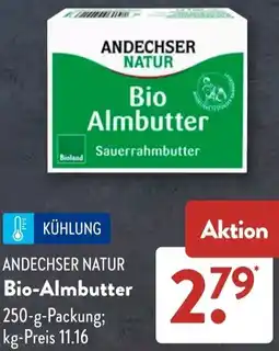 Aldi Süd ANDECHSER NATUR Bio-Almbutter Angebot